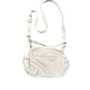 K. Carroll Elegant Cream Crossbody Bag Nylon